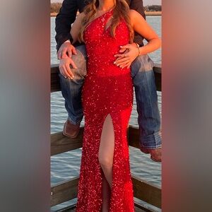 Stunning Red Sequin Dress